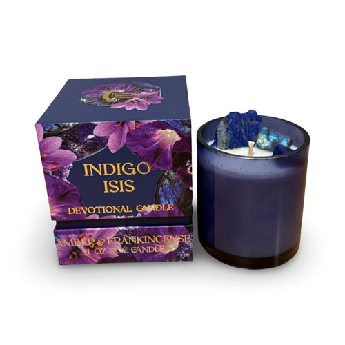 Indigo Isis Devotional Candle